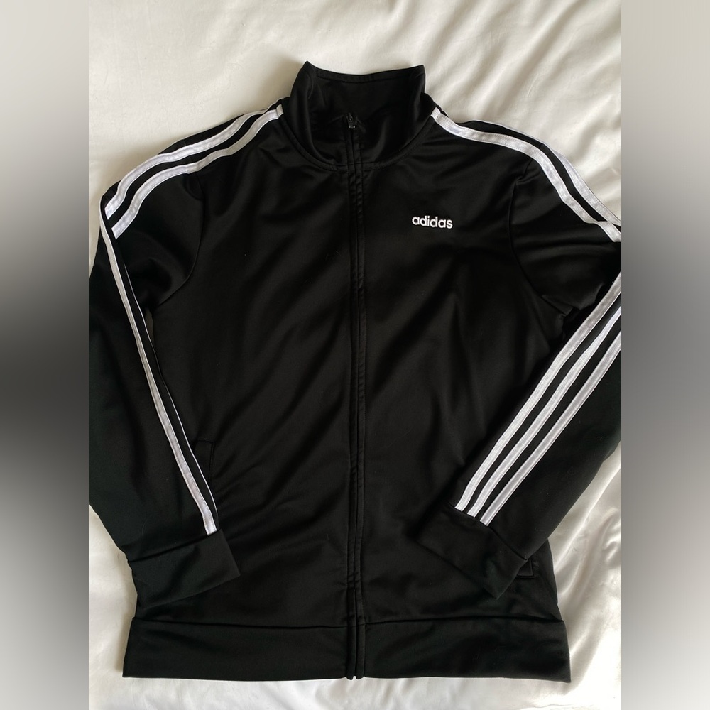Adidas black track jacket